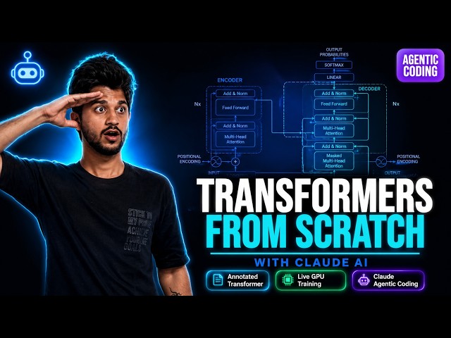 I Coded Transformers from Scratch with Claude AI — Live GPU Training & Agentic Coding