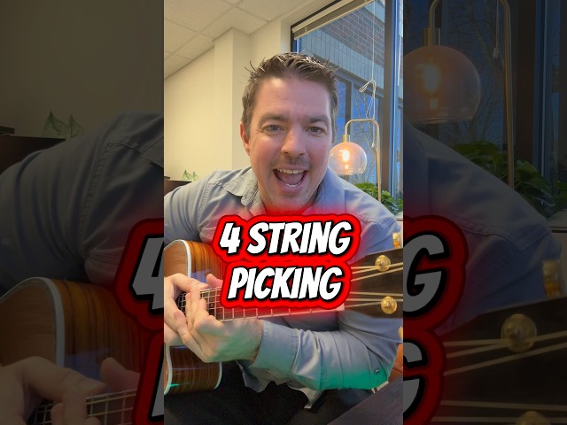 4 String Picking Sounds Amazing on Guitar 🎸