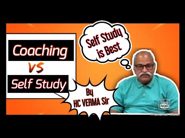 coaching vs self study | Hc Verma sir |a great message ever | physicswallah