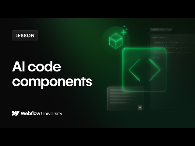 AI code components in Webflow
