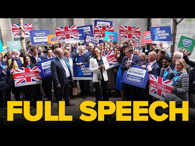 Kemi Badenoch delivers a Post-Election Rally outside of Westminster City Hall | Full Speech