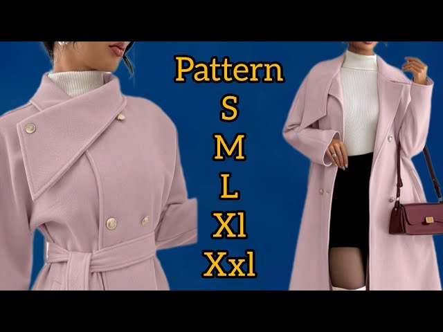 “This Elegant Coat Pattern Will Make You Look Like a Designer! | Easy Pattern Drafting Tutorial”