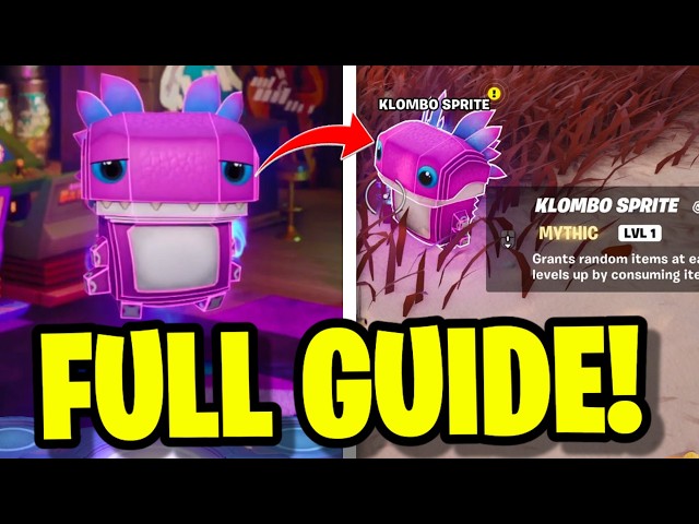 HOW TO GET THE KLOMBO SPRITE RIGHT NOW IN FORTNITE!