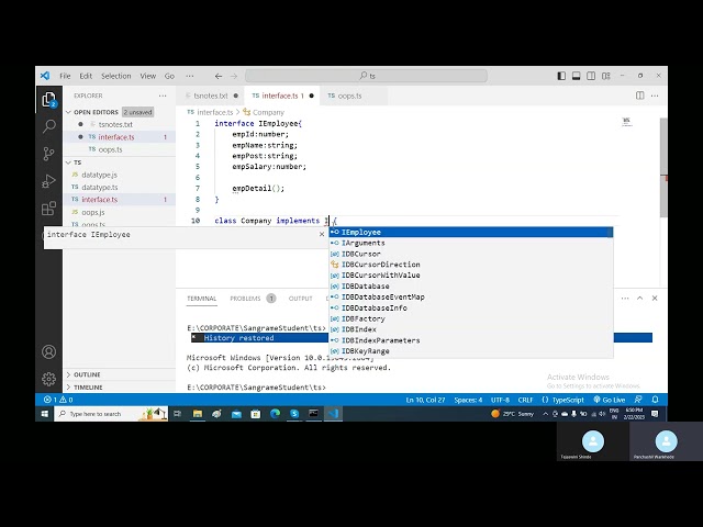 Getter and Stter In Typescript part 3 (Hindi) #typescript #tutorial