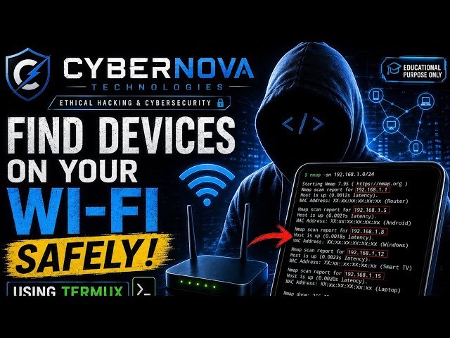🔎 Find Devices on Your Wi-Fi Using Termux! | Nmap Tutorial