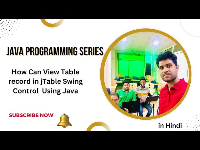 How Can view Table record in JTable Swing Control Using Java programming