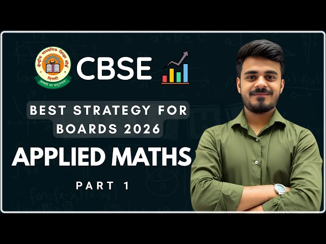 The #1 APPLIED MATHS Strategy for Class 12th CBSE Success