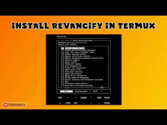 How to Install and Use Revancify in Termux? Termux Tutorial | Revanced Apps | Geek Savvy