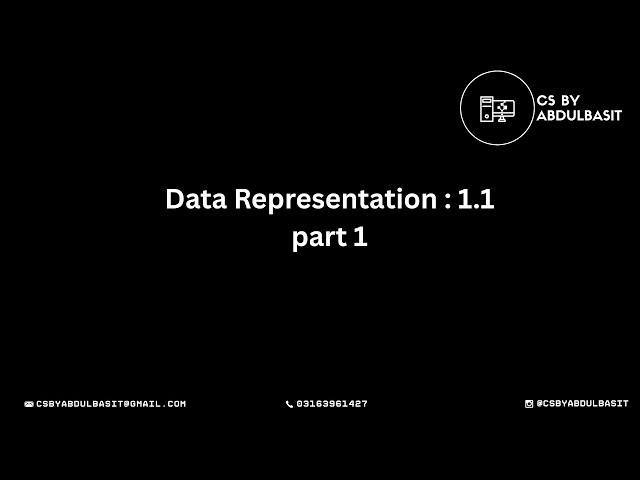 Data Representation (Part 1) | O Level | IGCSE | Number Systems & Conversions | Cs by Abdulbasit
