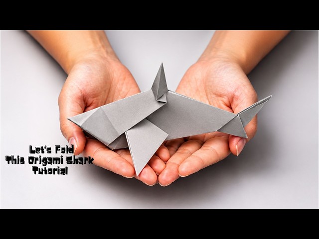 Easy Origami Shark Tutorial | Origami Animal Tutorial for Kids & Beginners | Baby Shark
