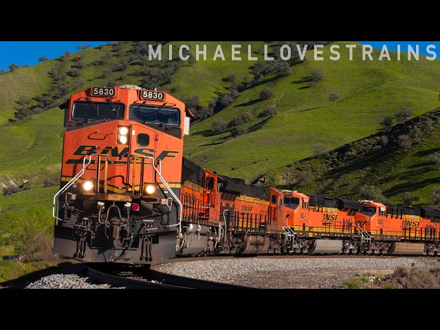 BNSF Freight Trains Battling the Tehachapi Pass - 2026