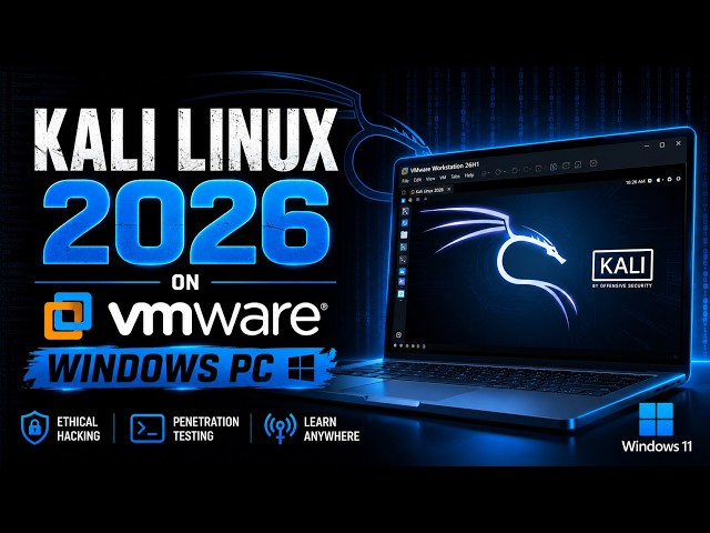 Install Kali Linux 2026 on VMware | Windows PC