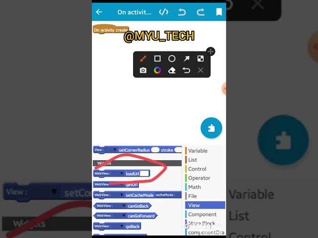 video player in sketchware