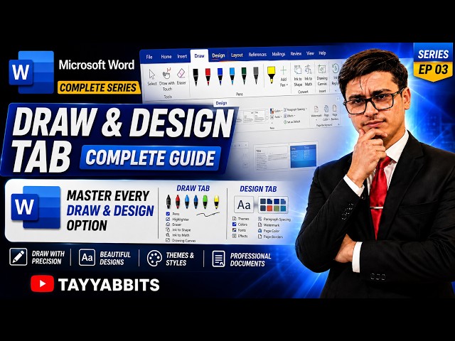 MS Word Draw Tab Explained | Complete Draw Tools in MS Word