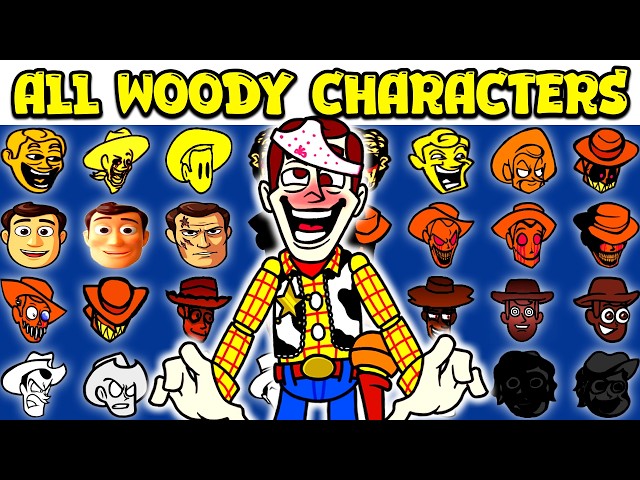 ALL WOODY CHARACTERS | FNF Character Test | Gameplay VS Playground