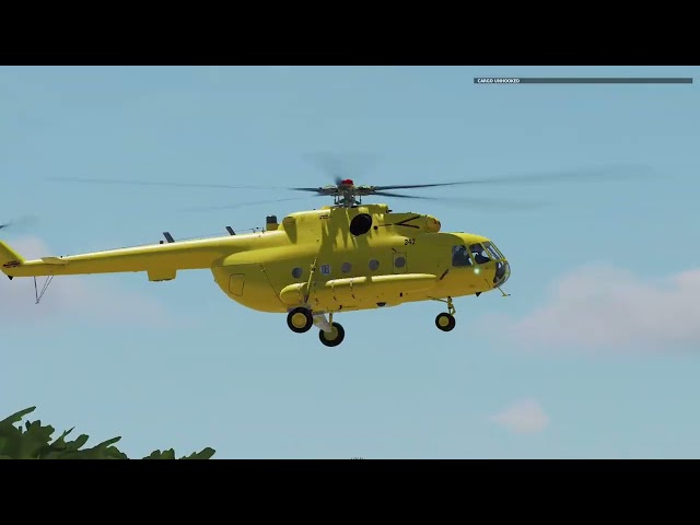 DCS World - Mi-8  helicopter -   Aero(Cargo)batics loop   # 839