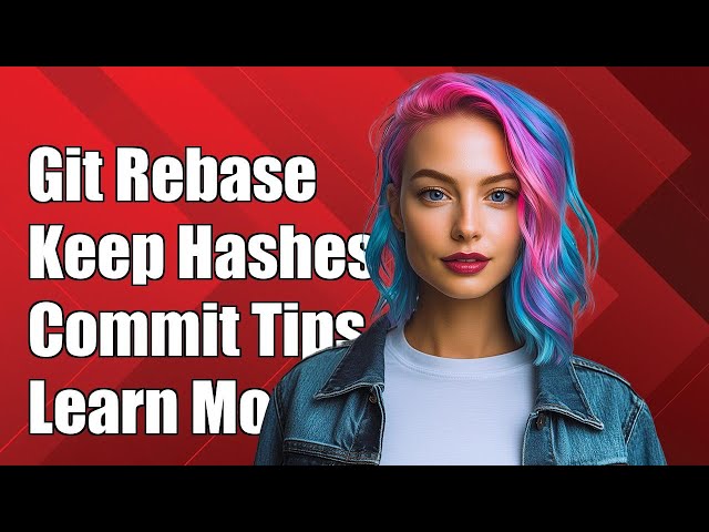 Is there a way to do git rebase with keeping the existing commit hashes?