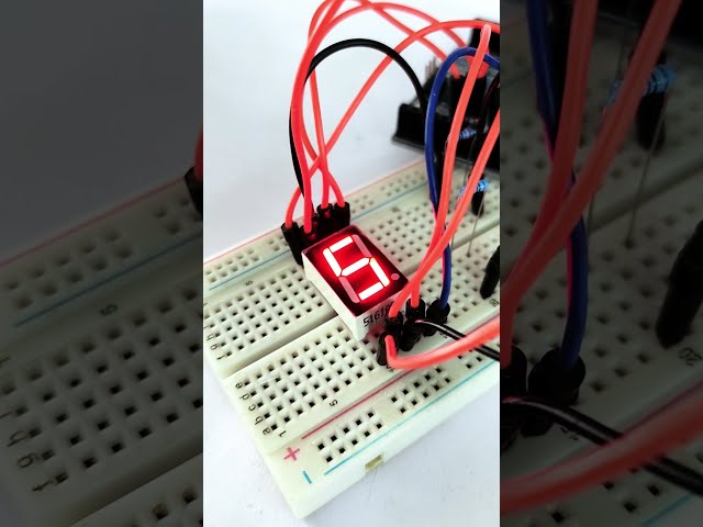 Make a Counter using 1-digit Sev. Seg. Display | #arduino