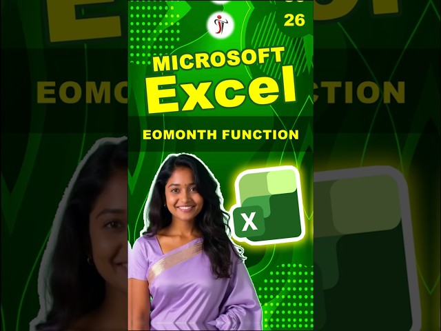 EOMONTH in Excel #excel #exceltips #exceltips #excelformula