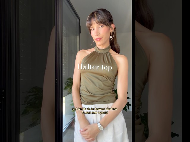 Halter top | @dian.delarosa #costura #diy #costuraamano #ussewtips #upcycling #tutorial #sewing
