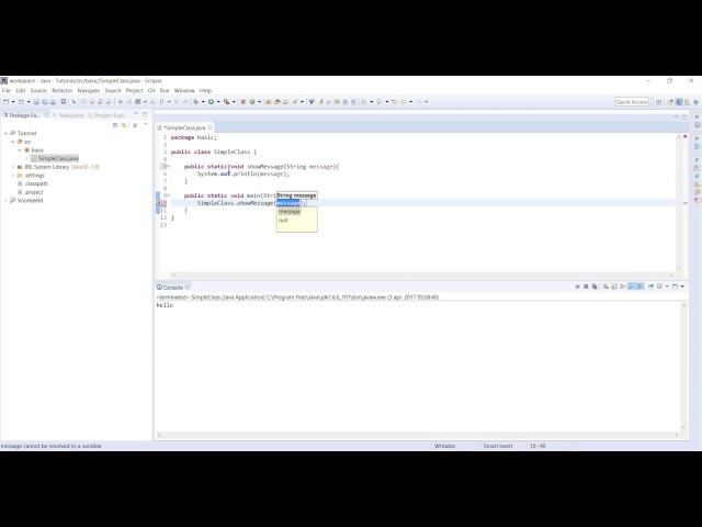 JAVA TUTORIAL 7 | HOW TO MAKE A STATIC METHOD?
