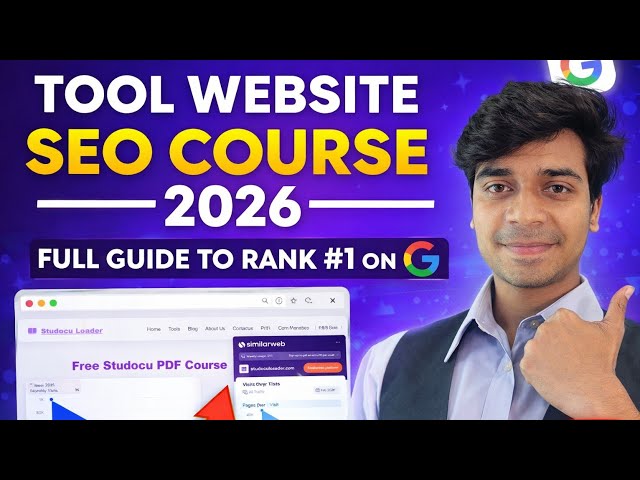 Tool Website SEO Course 2026 | Full Guide to Rank #1 on Google
