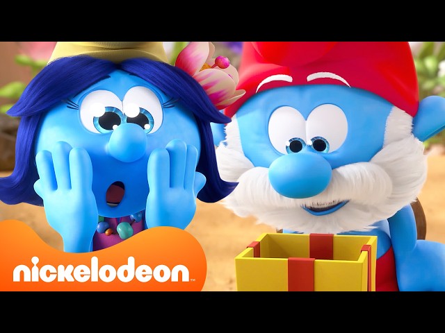 Smurfs Celebrate Papa Smurf's Birthday 🎂🎁 | Nicktoons