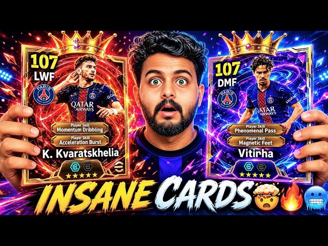 107 BIG TIME KVARATSKHELIA = BROKEN💥🥶 + 106 SHOWTIME VITINHA IS OP🔥🥵 UCL SEASON 25-26 FULL GAMEPLAY🤯