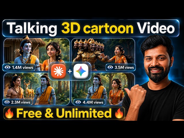 Create 3D Cartoon Animation with Dialogues 🤯 Very Easy | Claude + OMNI Tutorial for Beginners (FREE)