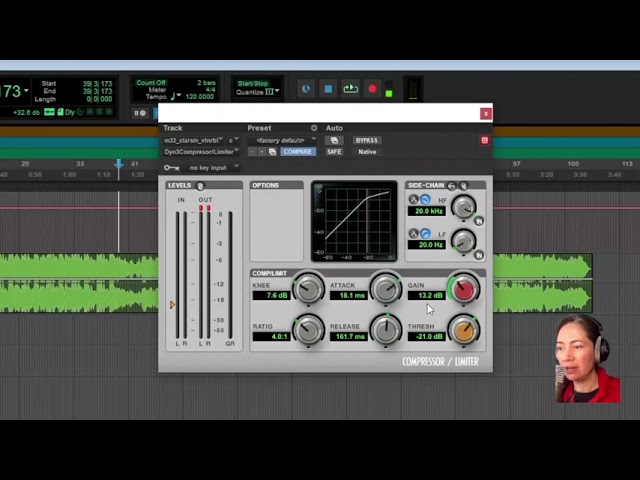 UNE Screencast: Mastering using Pro Tools stock Plug-Ins: Compressor and Limiter