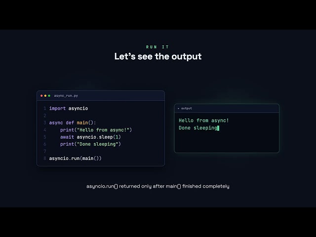 Running Async Code: asyncio.run() - Python for Beginners