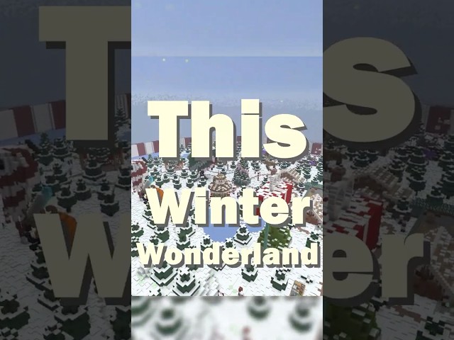 The Winter Wonderland Inside a SNOW GLOBE!!!...  #minecraft #minecraftbuilding #mcyt #minecraftmemes