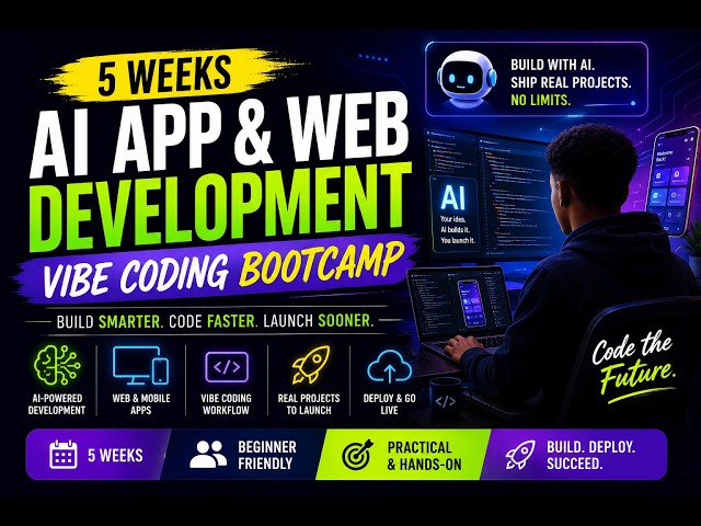 AI app and web development vibe coding bootcamp