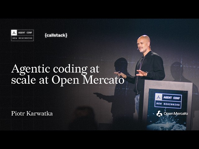 Agentic Coding at scale at Open Mercato | Piotr Karwatka at Agent Conf 2026