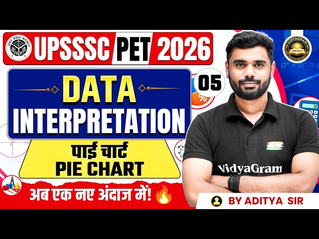 UPSSSC PET 2026 DI Maths | Pie Chart | DI Questions & Tricks | PET DI Class | Aditya Sir