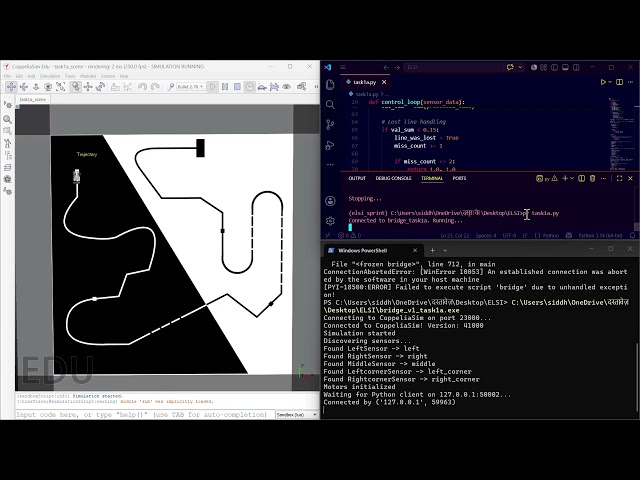 eLSI Sprint 1- Task 1A: PID Line Following Robot Implementation
