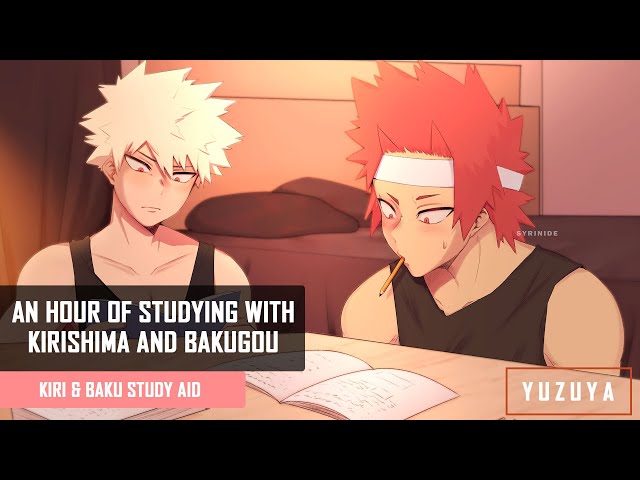 An Hour Of Studying With Kirishima and Bakugou | Kirishima & Bakugou x Listener | Study Aid