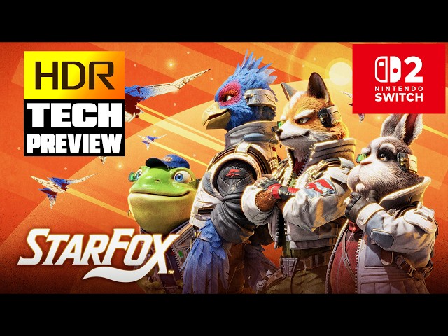 HDR Preview - Star Fox Switch 2 - Great HDR in the Demo