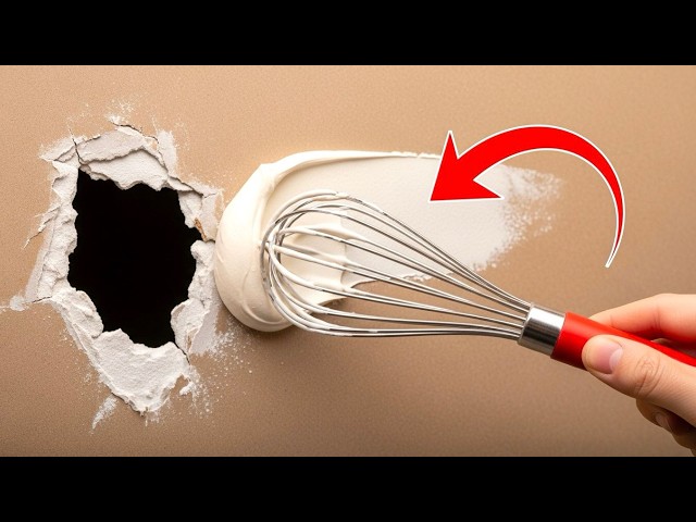 60 Year Old Mason Was Stunned by This Method! Repair Hole in Drywall in 5 Minutes