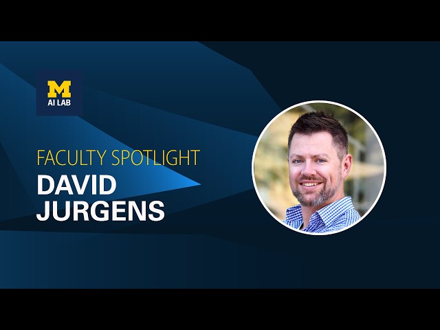 Prof. David Jurgens - Interview