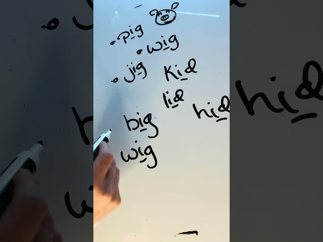 Free Tutor Short I Vowel Sound Spell with Me Mrs. Bee Spelling Reading Rhyming ELA Sight Word Lesson