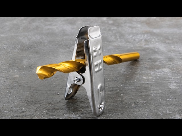 Sharpen Drill Bits to Razor Sharp | A Simple Clothespin Trick