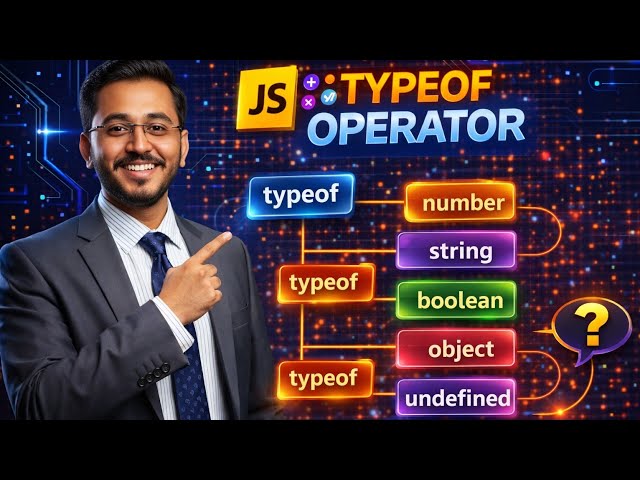 JavaScript Full Course | Part 14 – Understanding typeof in JavaScript