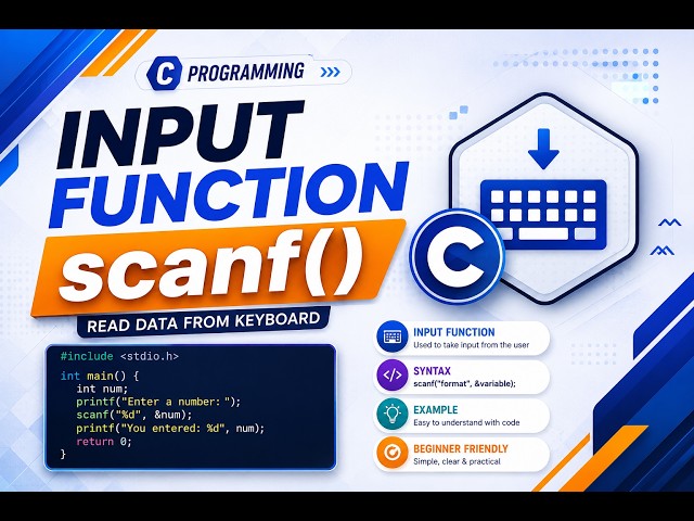 Scanf() Input Function #cprogramming #fyp #simple #Csworld-T