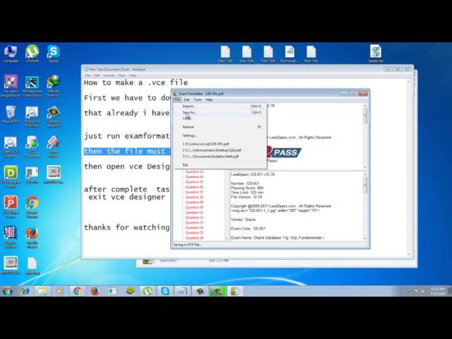 How to Convert PDF Exams to VCE file
