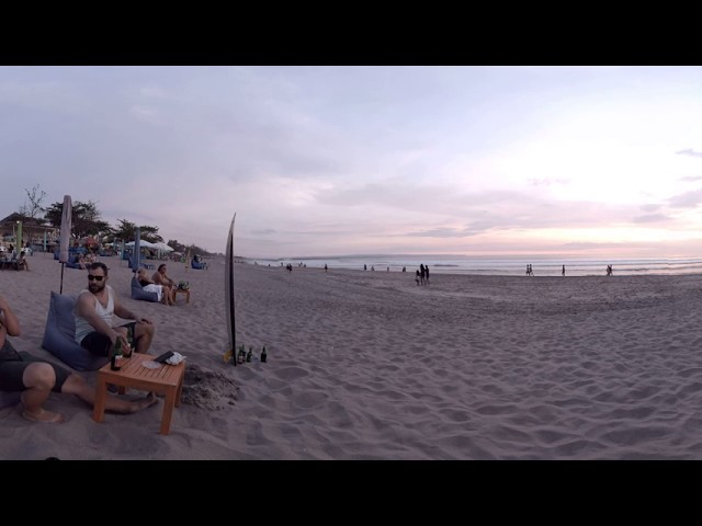 360 video: Kuta Beach, Bali, Indonesia