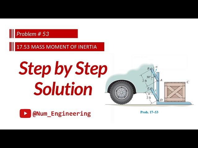 17–53 Crate on Truck Elevator | Maximum Angular Acceleration Without Slipping | Dynamics