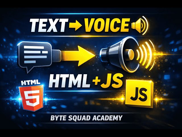 Build AI Voice Feature in Minutes 🔥 | Text to Speech 🔊 in HTML & JavaScript