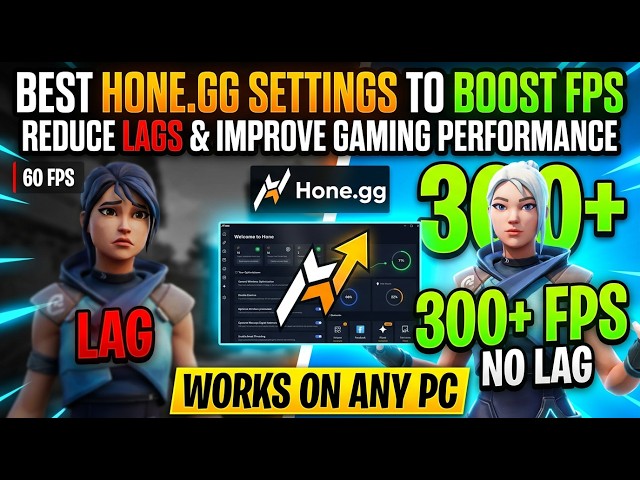 Best Hone.gg Settings to BOOST FPS, Reduce Lag & Improve Gaming Performance on ANY PC 🚀