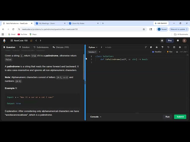 8 AM | Master 150 NeetCode Problems | Week 1 | Day 2